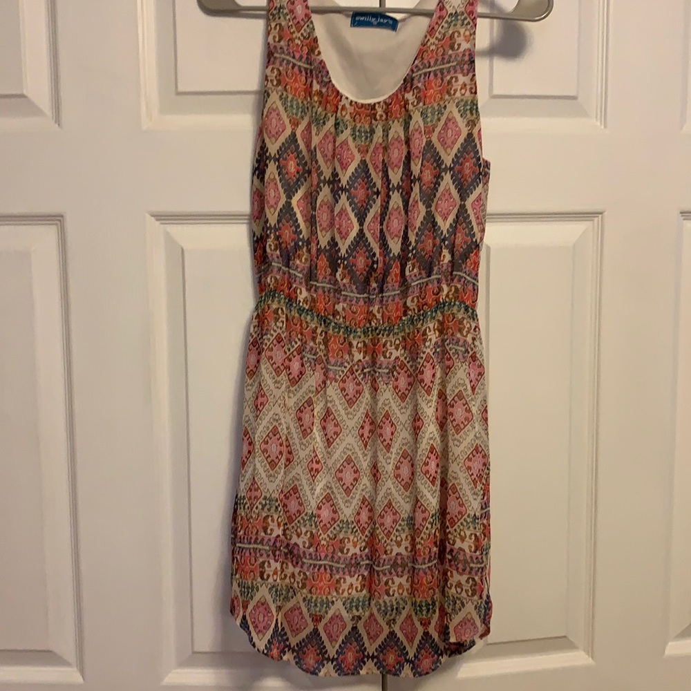 Multicolor Aztec print dress